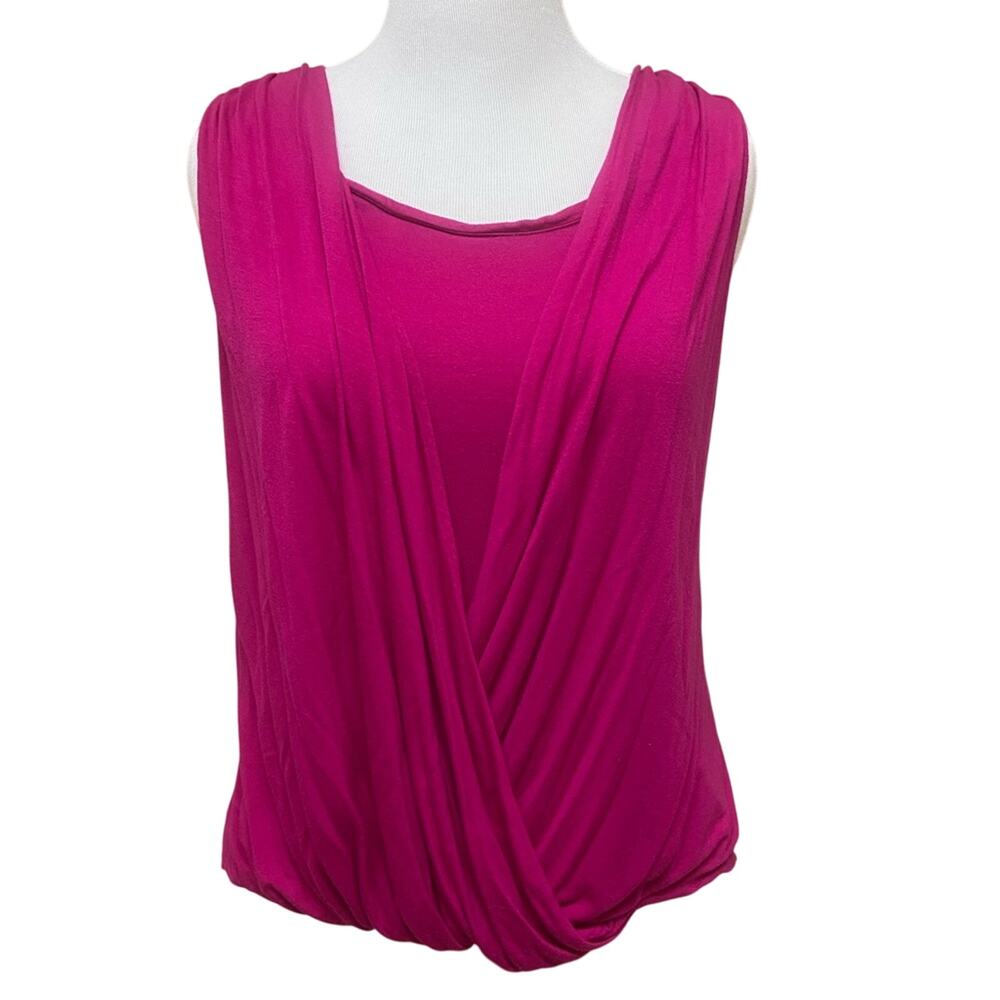 Apt. 9 Pink Sleeveless Wrap Blouse (almost vintage)- Women's Size XL